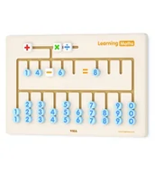 Tablice dla dzieci - VIGA sensoryczna tablica drewniana, Nauka cyferek - miniaturka - grafika 1