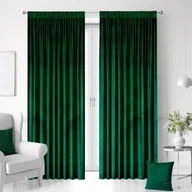 Zasłony - tarino ZASŁONY GOTOWE NA TAŚMIE WELUROWE 140X250 BUTELKOWA ZIELEŃ DCDA-704FE_20220130171843 - miniaturka - grafika 1