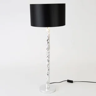 Hollander Lampa stołowa Cancelliere Rotonda srebrna 79 cm - Lampy stojące - miniaturka - grafika 2
