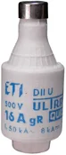 Bezpieczniki elektryczne - ETI Wkładka-topikowa-ultraszybka-DIIUQ10A 4322004 - miniaturka - grafika 1