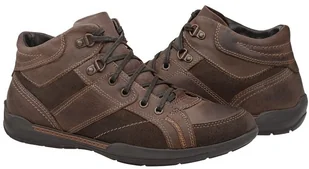 MANITU Trzewiki zimowe MANITU 670296-2 Braun Brązowe ocieplane 26367 - Buty zimowe męskie - miniaturka - grafika 2