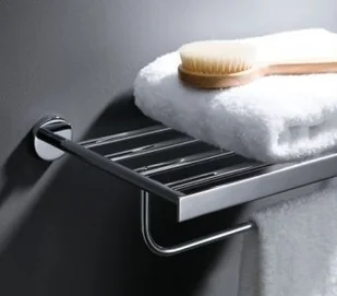 Blue Water Hugo Półka na ręczniki z relingiem chrom HUG-042 - Półki łazienkowe - miniaturka - grafika 2