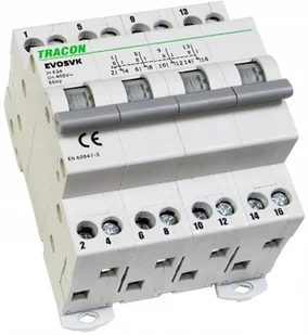 Tracon Electric Przełącznik źródła zasilania SVK4-63 SVK4-63 - Wyłączniki światła i elektryczne - miniaturka - grafika 2