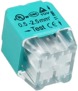 Geberit instalacyjna wciskana 4-przewodowa dwurzędowa na drut 0,75-2,5mm2 IEC 300V/24A 100 szt. OR-SZ-8004/4/100 - Kostki, złączki, wtyczki - miniaturka - grafika 2