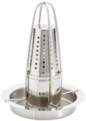 Pozostałe akcesoria kuchenne - Küchenprofi 10 3801 28 00 Advantage stojak do grillowania kurczaka z pojemnikiem aromatyzującym, srebro, 1 - opakowanie 10 3801 28 00 - miniaturka - grafika 1