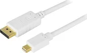 Kable - 3M Kabel DELTACO DisplayPort Mini DisplayPort biały DELTACO DP-1130 DisplayPort kabel DELTACO DP-1130 DisplayPort kabel - miniaturka - grafika 1