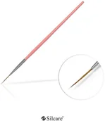 Akcesoria do paznokci - SILCARE Pędzelek do zdobień 04# Pink - miniaturka - grafika 1