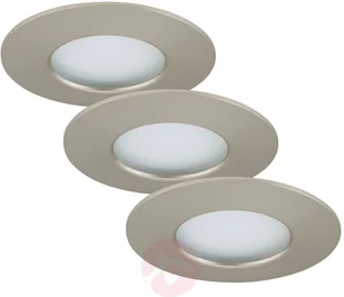 Briloner Zestaw 3 szt. reflektor LED Nikas IP44 nikiel - Oprawy, klosze i abażury - miniaturka - grafika 5