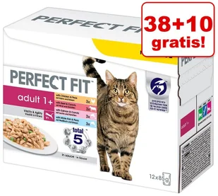 Perfect Fit Sensitive 1+, łosoś - 24 x 85 g - Mokra karma dla kotów - miniaturka - grafika 2