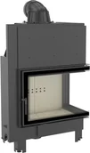 Kominki wolnostojące - Kratki.pl Marek Bal Kominek powietrzny stalowy MBA prawy BS 17 kW  200 Szyba gięta MBA/P/BS/SG - miniaturka - grafika 1