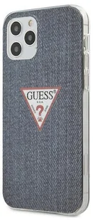 Guess Denim Triangle Dk - Etui na iPhone 12 / iPhone 12 Pro granatowy GUHCP12MPCUJULDB - Etui i futerały do telefonów - miniaturka - grafika 3