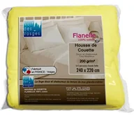 Pościel dla dzieci - Nuit des Vosges Nuit z Wogezów 2141931 caen kołdra pikowana poszewka Uni flanela/bawełna wanilia żółte 220 x 240 cm 2141931 - miniaturka - grafika 1