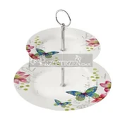 Tace i patery - PIĘTROWA PATERA DO CIAST I SŁODYCZY - Aporia - Motyle - miniaturka - grafika 1