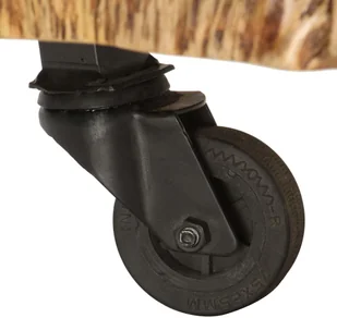 vidaXL Stolik kawowy z litego drewna akacjowego, 60x55x25 cm - Ławy i stoliki kawowe - miniaturka - grafika 6