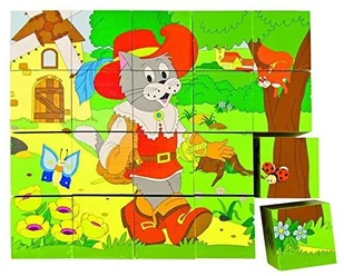 Woodyland Klocki sześcienne Bajki WD90247 - Klocki - miniaturka - grafika 2