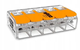 Wago Szybkozłączka 5x6 pomarańczowy 221-615 - Inne akcesoria elektryczne - miniaturka - grafika 2