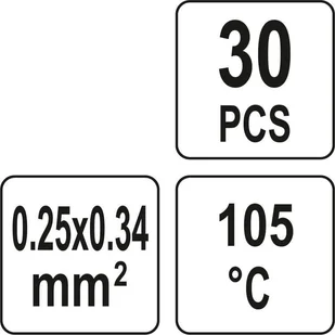 YATO KOSZULKA TERMOKURCZLIWA Z CYNĄ NA PRZEWÓD 0,25-0,34MM2 WODOODPORNA 30 SZT - Akcesoria do lutowania - miniaturka - grafika 4