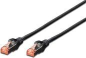 Kable miedziane - Digitus Patchcord krosowany S/FTP Cat6 1m czarny DK-1644-010/BL-OD DK-1644-010/BL-OD - miniaturka - grafika 1
