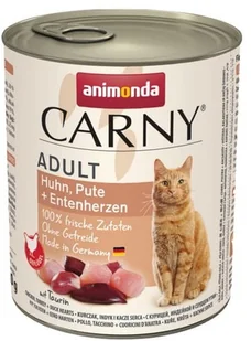 Animonda Carny Carny Adult Kurczak, Indyk + Kacze serca puszka 800g - Mokra karma dla kotów Animonda Carny Carny Adult Kurczak, Indyk + Kacze serca puszka 800g - Mokra karma dla kotów - miniaturka - grafika 1
