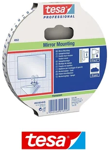 TESA Taśma klejąca 19mmx10m do zawieszania luster dwustronna - Taśmy klejące - miniaturka - grafika 2