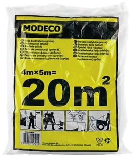 Modeco Folia budowlana EXTRA Gruba o wymiarach 4mx5m, 1 komplet marki MN-05-631 - Folie i taśmy malarskie - miniaturka - grafika 2