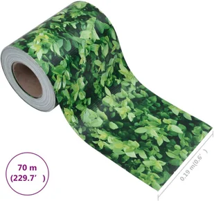vidaxl Osłona na ogrodzenie ogrodowe, PVC, 70x0,19 m, zielona! 147850 - Ogrodzenia - miniaturka - grafika 10