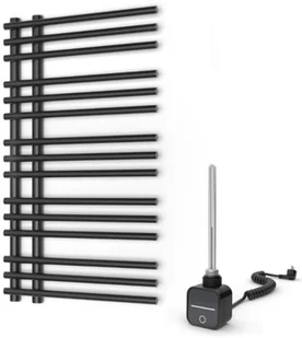 WARMTEC Grzejnik łazienkowy elektryczny 50 x 90 cm BRILLO Warmtec antracyt/czarny BRILLO-500X900-A-EL - Grzejniki łazienkowe - miniaturka - grafika 2