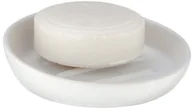 Mydelniczki i dozowniki mydła - Wenko Mydelniczka BADI okrągła kolor biały 23645100 - miniaturka - grafika 1