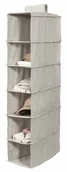 Pudła i pojemniki do przechowywania - Compactor organizer wiszący na ubrania OXFORD 30 x 18 x 94 cm 6 półek - miniaturka - grafika 1