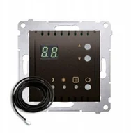 Regulatory i termostaty - Simon 54 Regulator temp z wyświetl czuj zew Brąz - miniaturka - grafika 1