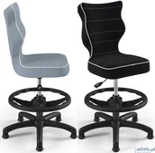 Krzesła obrotowe dla dzieci - Entelo Hoker młodzieżowy do biurka Petit Black 4 PE-WK+P-B-4 - miniaturka - grafika 1