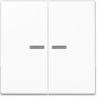 Wyłączniki światła i elektryczne - Jung przełącznik kołyskowy pęknięcia bezpieczny dla serii przełącznik i podwójne przycisk światło z drabiną serii A biel alpejska, 1 sztuki, a 595 BF KO5 WW - miniaturka - grafika 1