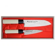 Noże kuchenne - Satake Nashiji 2 Szt Jasnobrązowe Noże Kuchenne Ze Stali Nierdzewnej - miniaturka - grafika 1