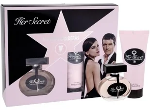 Antonio Banderas SET Antonio Banderas Her Secret edt 50ml + blo 100ml - Balsamy do ust - miniaturka - grafika 2
