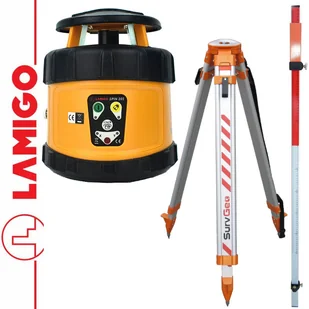 LAMIGO Niwelator laserowy SPIN 205 + Statyw aluminiowy + Łata laserowa 2,4m 133010 + 1009105 + 1009200 - Sprzęt geodezyjny LAMIGO Niwelator laserowy SPIN 205 + Statyw aluminiowy + Łata laserowa 2,4m 133010 + 1009105 + 1009200 - Sprzęt geodezyjny - miniaturka - grafika 1