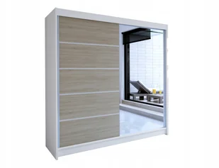 praktyczna Szafa Przesuwna z lustrem Tedli III 180 - Szafy - miniaturka - grafika 3