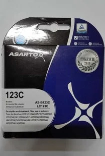 Asarto Tusz do Brother LC123 | DCP-J132W/MFC-J4410DW | cyan AS-B123C [7819852] - Tusze zamienniki - miniaturka - grafika 2