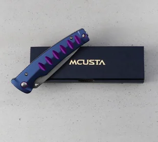 Mcusta Zanmai Katana VG-10 Blue/Purple 8,5 cm MC-0043C - Noże - miniaturka - grafika 6