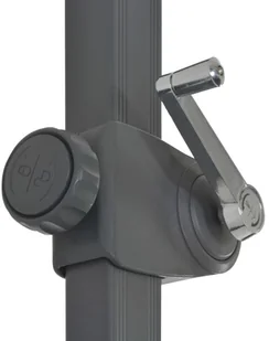 vidaXL Parasol wiszący z aluminiowym słupkiem, 250x250 cm, zielony - Parasole ogrodowe - miniaturka - grafika 7