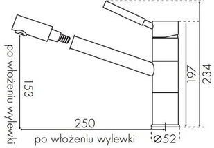 Blue Water Delaware 44 czarny metalic - Baterie kuchenne - miniaturka - grafika 3