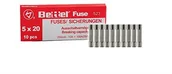 Bezpieczniki elektryczne - Grene edi-tronic Zestaw 10 bezpieczników ceramicznych 2,5 A flink 5 x 20 mm 13221 - miniaturka - grafika 1