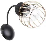 Lampy ścienne - Sigma Regge kinkiet 1-punktowy czarny/złoty 31898 - miniaturka - grafika 1