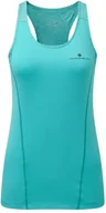 Bielizna sportowa damska - RONHILL RONHILL damskia koszulka bez rękawów biegowa STRIDE TANK turkusowa - miniaturka - grafika 1