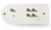 Wzmacniacze antenowe - Wzmacniacz Nedis CATV Max zesílení 23 dB 861 006 MHz 4 Výstupy Zpětný Kanál Konektor F SAMP41140WT) - miniaturka - grafika 1