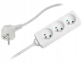 Listwy zasilające - Przedłużacz Elektryczny 3GNIAZDA 5,0m Biały 4062 - miniaturka - grafika 1