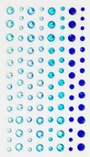 Dekoratorstwo - ARGO Kryształki samoprzylepne 3/4/5/6mm 104szt. niebieskie - miniaturka - grafika 1