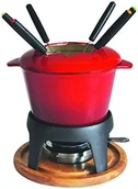 Zestawy do fondue - Baumalu BAUMALU 385050 Servicio de Fondue de hierro forjado, Color rojo 385050 - miniaturka - grafika 1