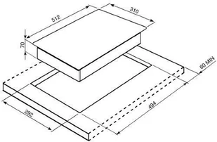 Płyta elektryczna do zabudowy Domino PGF 30 B - Płyty elektryczne do zabudowy - miniaturka - grafika 3