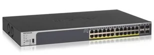 Netgear GS728TP-200EUS 28-Port Gigabit Smart Managed Pro portowe przełączniki PoE + i 4 SFP ports Czarny GS728TP-200EUS - Switche - miniaturka - grafika 4