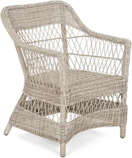 HOME &amp; GARDEN Meble ogrodowe technorattanowe Sycylia Round 150 cm Light Grey / Grey Melange 6+1 795274 - Meble ogrodowe - miniaturka - grafika 5